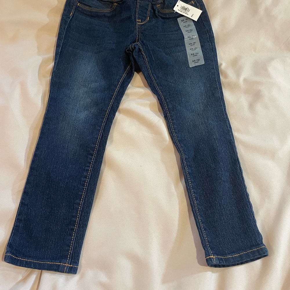 Old Navy Girls’ Blue Denim Skinny Jeans w/ Adjustable Waist, NWT Size 5 (XS)